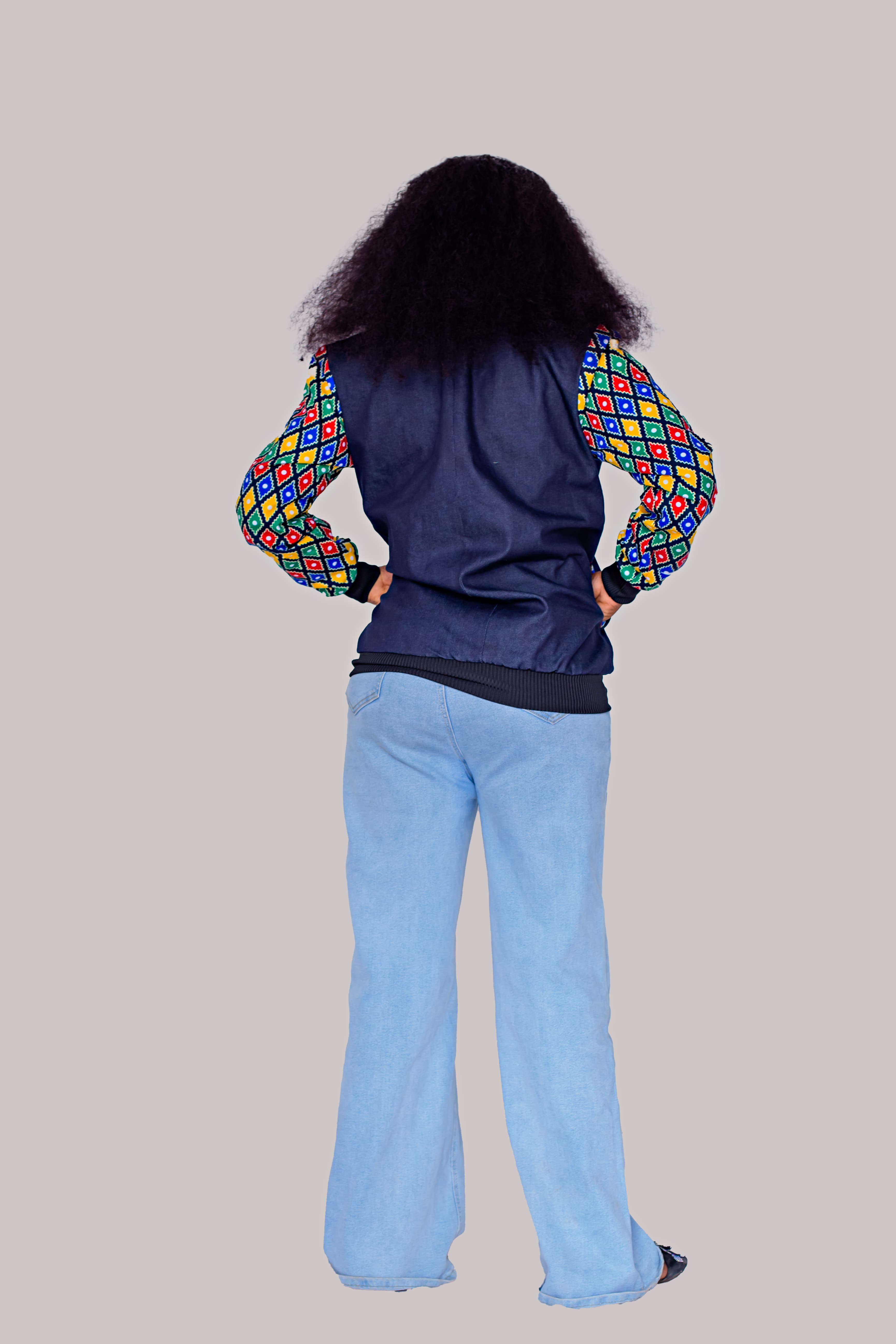 Ankara Sleeve Bomber — back