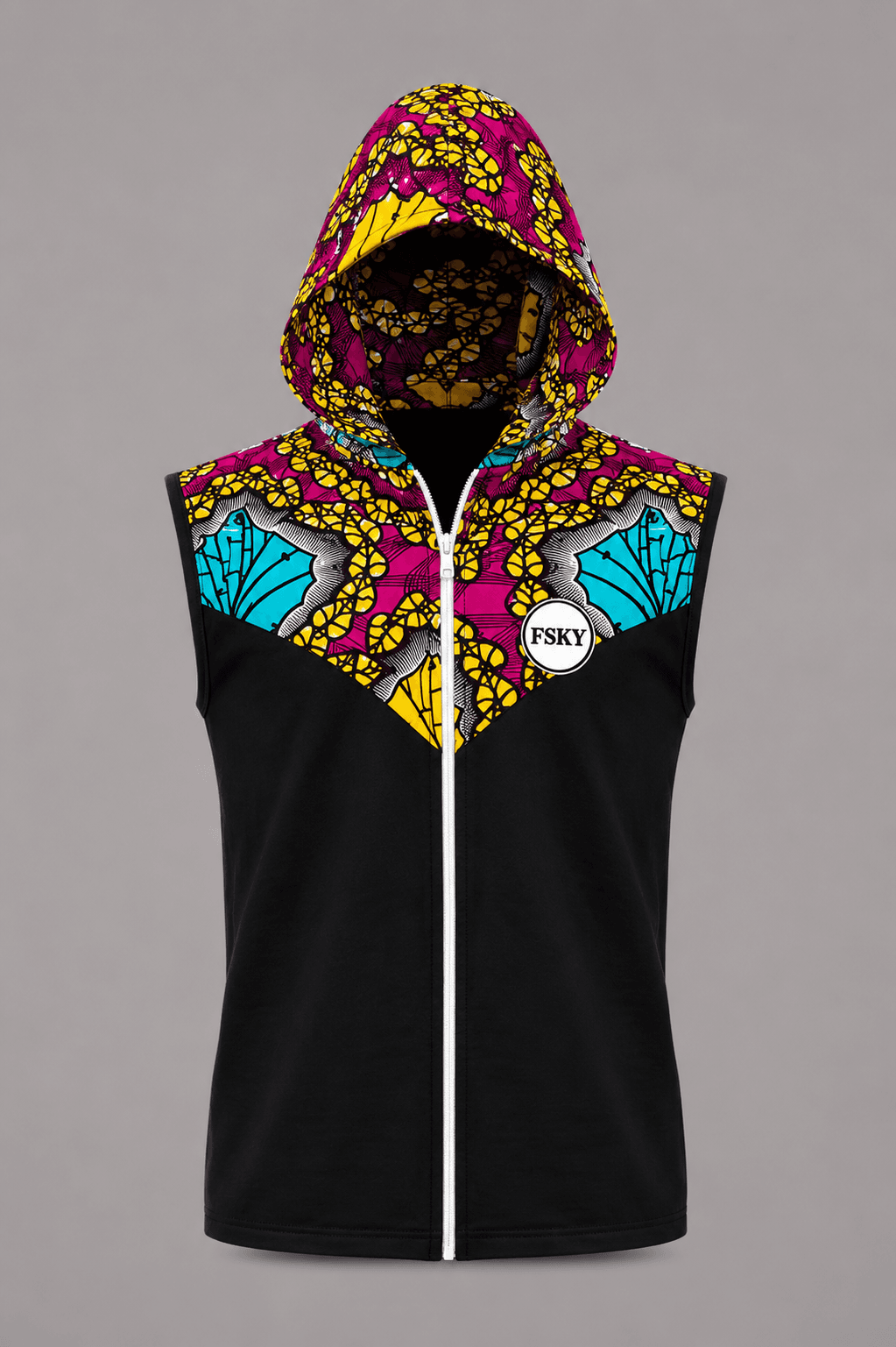 Ankara Panel Vest — flat product