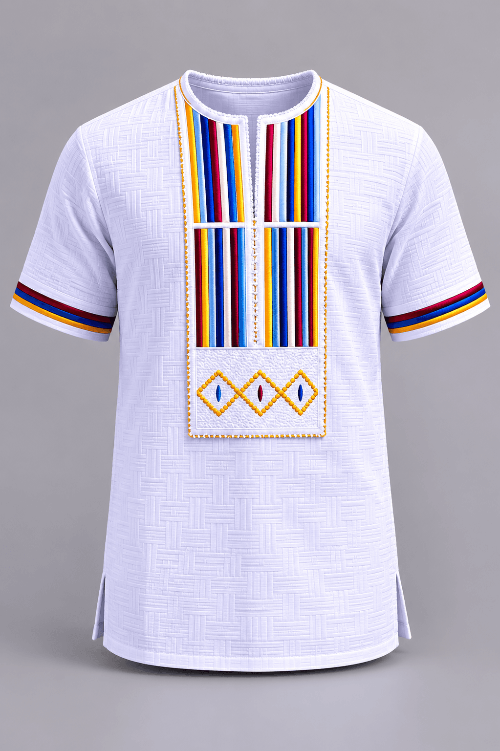 White Stripe Shirt — flat product